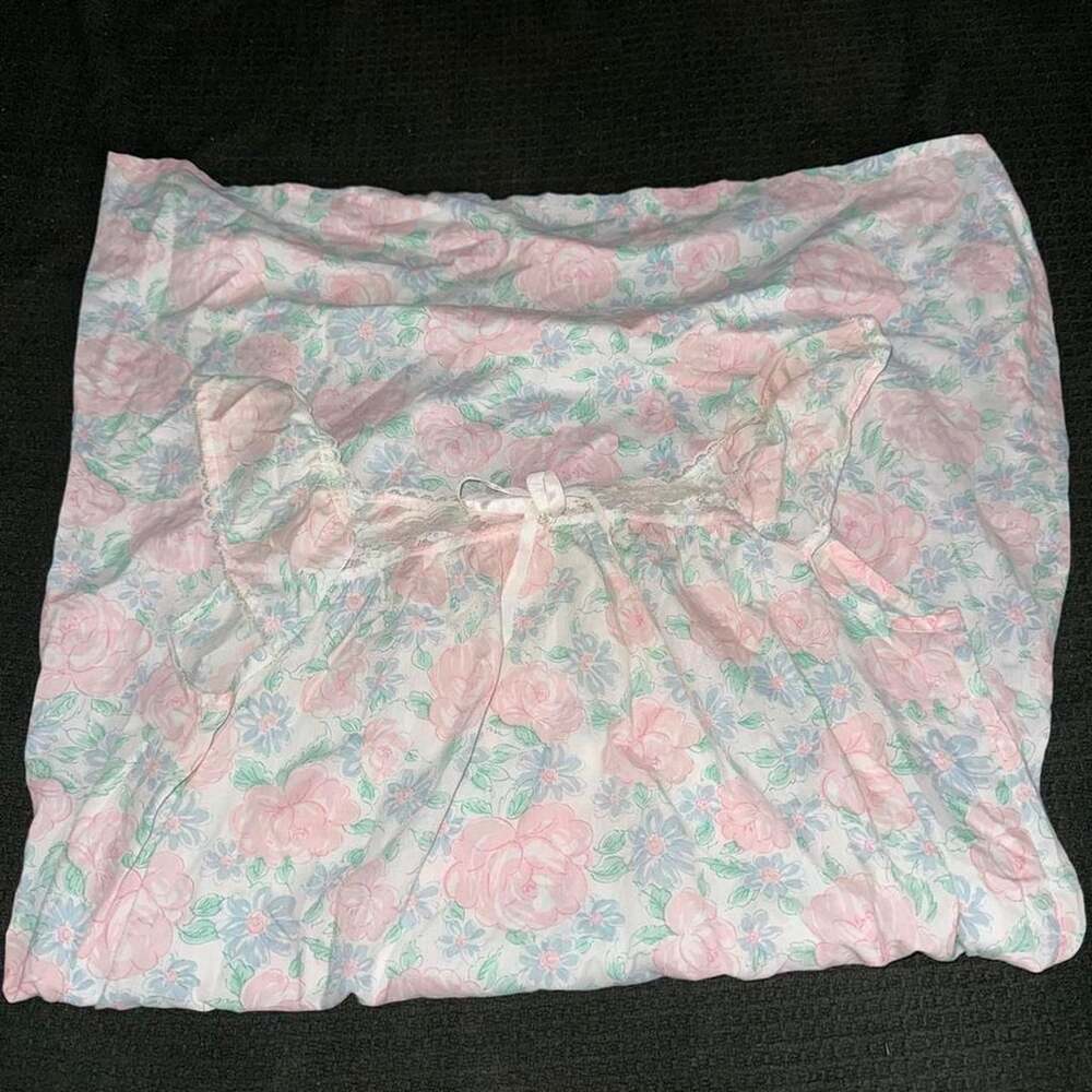 Vintage Carriage Court Floral Nightgown M 12-14